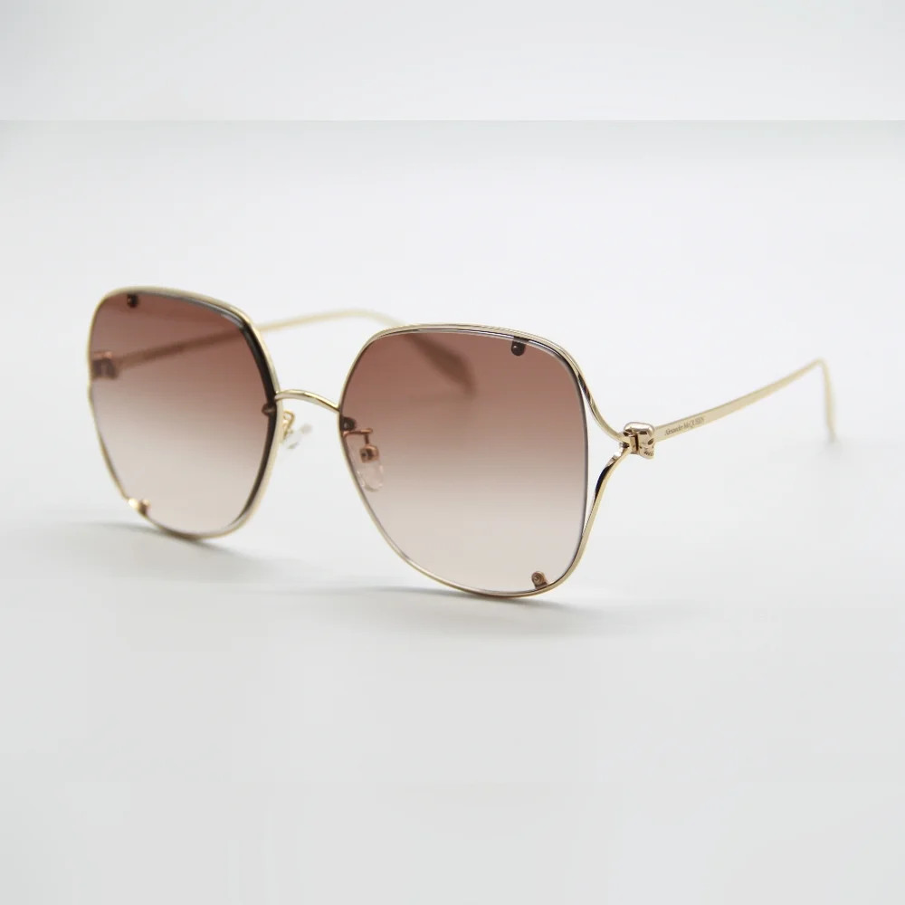 NEW ALEXANDER MCQUEEN AM0366S  002 UNISEX SUNGLASSES ALEXANDER MCQUEEN AM0366S - Picture 4 of 12